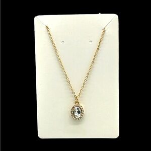 Elegant Women’s Necklace with Cubic‎ Zirconia Pendant